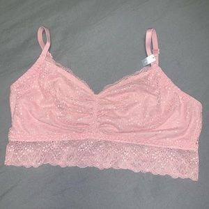 Unlined Dusty Pink Bralette by Pink!